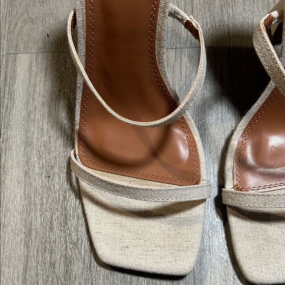 ASOS Design Cream Heeled Sandals - Picture 2 of 10